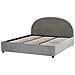 Letto Contenitore Velluto Grigio Chiaro 180 X 200 Cm Vaucluse - Foto miniatura 8