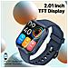 Smartwatch XWatch-TF2 Impermeabile Display 2.01" 578KB Bluetooth Colore Blu - Foto miniatura 4