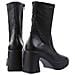 Jessy Booties Stivaletti Pelle Sintetica Scarpe Donna Nero Eu 41, 6-105548 0100 - Foto miniatura 3