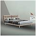 Letto Bolt Matrimoniale Fisso Colore Beige - Foto miniatura 1