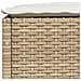 Sgabello Giardino con Cuscino Beige 63,5x56x32 cm in Polyrattan - Foto miniatura 6