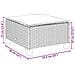 Sgabello Giardino con Cuscino Beige 63,5x56x32 cm in Polyrattan - Foto miniatura 8