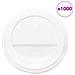 Coperchi Tazze Da Caffè Carta 80mm 8oz 1000 Pz Plastica Bianca - Foto miniatura 2