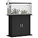 Supporto per Acquario 81x36x73 cm in Legno Multistrato Nero - Foto miniatura 3