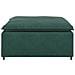 Modulo Poggiapiedi Divano Modulare Verde Scuro 100x100x48 cm - Foto miniatura 4