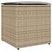 Scatola di Stoccaggio per Esterni Beige Rattan Sintetico Media - Foto miniatura 1