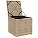 Scatola di Stoccaggio per Esterni Beige Rattan Sintetico Media - Foto miniatura 4