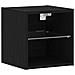 Mobile TV LED Nero Rovere 30x28,5x30 cm Legno ingegnerizzato - Foto miniatura 1
