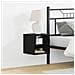 Mobile TV LED Nero Rovere 30x28,5x30 cm Legno ingegnerizzato - Foto miniatura 4