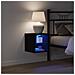 Mobile TV LED Nero Rovere 30x28,5x30 cm Legno ingegnerizzato - Foto miniatura 6