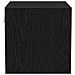 Mobile TV LED Nero Rovere 30x28,5x30 cm Legno ingegnerizzato - Foto miniatura 8
