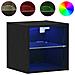Mobile TV LED Nero Rovere 30x28,5x30 cm Legno ingegnerizzato - Foto miniatura 9