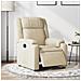 Poltrona Elettrica Reclinabile Crema in Tessuto - Foto miniatura 2