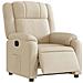 Poltrona Elettrica Reclinabile Crema in Tessuto - Foto miniatura 3