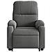 Poltrona a Rialzo Reclinante Elettrica Grigio Scuro Microfibra - Foto miniatura 9