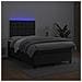 Letto a Molle con Materasso e LED Nero 120x190 cm in Similpelle - Foto miniatura 4