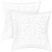 Set Di 2 Copricuscini Con Ricamo Floreale 40x40 Cm - Foto miniatura 4