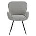 Sedia In Ciniglia Eva Grigia - Foto miniatura 5