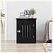 Mobile per cuccia per cani Rovere Nero 75x55x65 cm in legno ingegnerizzato - Foto miniatura 3