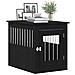 Mobile per cuccia per cani Rovere Nero 75x55x65 cm in legno ingegnerizzato - Foto miniatura 4