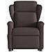 Poltrona Alzapersona Reclinabile Marrone Scuro in Tessuto - Foto miniatura 5