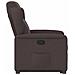 Poltrona Alzapersona Reclinabile Marrone Scuro in Tessuto - Foto miniatura 6