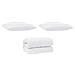 Set di piumini con cuscino 3 pcs Bianco 260 x 220 cm Microfibra - Foto miniatura 1