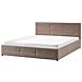 Letto Contenitore Bouclé Massognes 180 X 200 Cm Tortora - Foto miniatura 4
