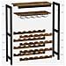 Portabottiglie, stile loft rustico marrone per 24 bottiglie KWR028B01 - Foto miniatura 8