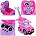 Cavalcabile spingi 3in1 auto per bambini grande auto clacson musica rosa - Foto miniatura 4