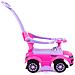 Cavalcabile spingi 3in1 auto per bambini grande auto clacson musica rosa - Foto miniatura 1
