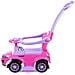 Cavalcabile spingi 3in1 auto per bambini grande auto clacson musica rosa - Foto miniatura 2