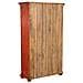 Armadio In Legno Intagliato Rosso 102x44x183 - Foto miniatura 4