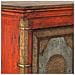 Armadio In Legno Intagliato Rosso 102x44x183 - Foto miniatura 6