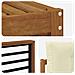 Set di divani da esterno con cuscino 4 pcs Naturale e Crema - Foto miniatura 5