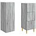Set di armadi 2 pcs Sonoma grigio 33 x 34,5 x 90 cm - Foto miniatura 3