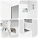 Set di Armadi da Bagno 4 pcs Bianco 100 x 14,5 x 70 cm - Foto miniatura 9