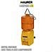 Lampada luce aranc. LED stradale da cantiere lampeggiante fissa Batteria 6V - Foto miniatura 2