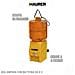 Lampada luce aranc. LED stradale da cantiere lampeggiante fissa Batteria 6V - Foto miniatura 3