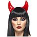Corna Diavolo Rosse Adulto Halloween Taglia Unica - Foto miniatura 1