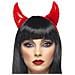 Corna Diavolo Rosse Adulto Halloween Taglia Unica - Foto miniatura 2