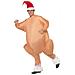 Costume Gonfiabile Da Tacchino Di Natale Per Adulto Taglia Unica - Foto miniatura 1