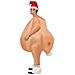 Costume Gonfiabile Da Tacchino Di Natale Per Adulto Taglia Unica - Foto miniatura 3