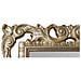 Specchiera Con Cornice Colore Oro A Foglia Stile Barocco In Espanso 75x180 Cm - Foto miniatura 2