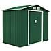 Casetta Box Porta Attrezzi In Lamiera L277xp191xh202cm Verde Porte Scorrevoli - Foto miniatura 1