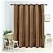 Tenda Oscurante Con Anelli In Metallo Velluto Beige 290x245 Cm - Foto miniatura 1