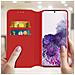 Custodia Per Samsung Galaxy S20 Plus Copertina Portacarte Supporto Video Rossa - Foto miniatura 4