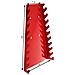 Pannello Portautensili Con 25 Ganci E Supporti 120 X 2 X 60 Cm - Nero / rosso - Foto miniatura 9