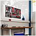 Pannello Portautensili Con 25 Ganci E Supporti 120 X 2 X 60 Cm - Nero / rosso - Foto miniatura 2