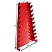 Pannello Portautensili Con 25 Ganci E Supporti 120 X 2 X 60 Cm - Nero / rosso - Foto miniatura 7